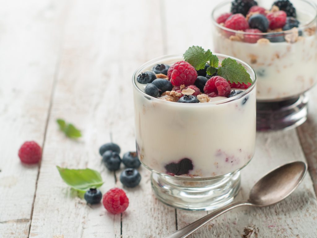 Fresh Fruit Yogurt Snack